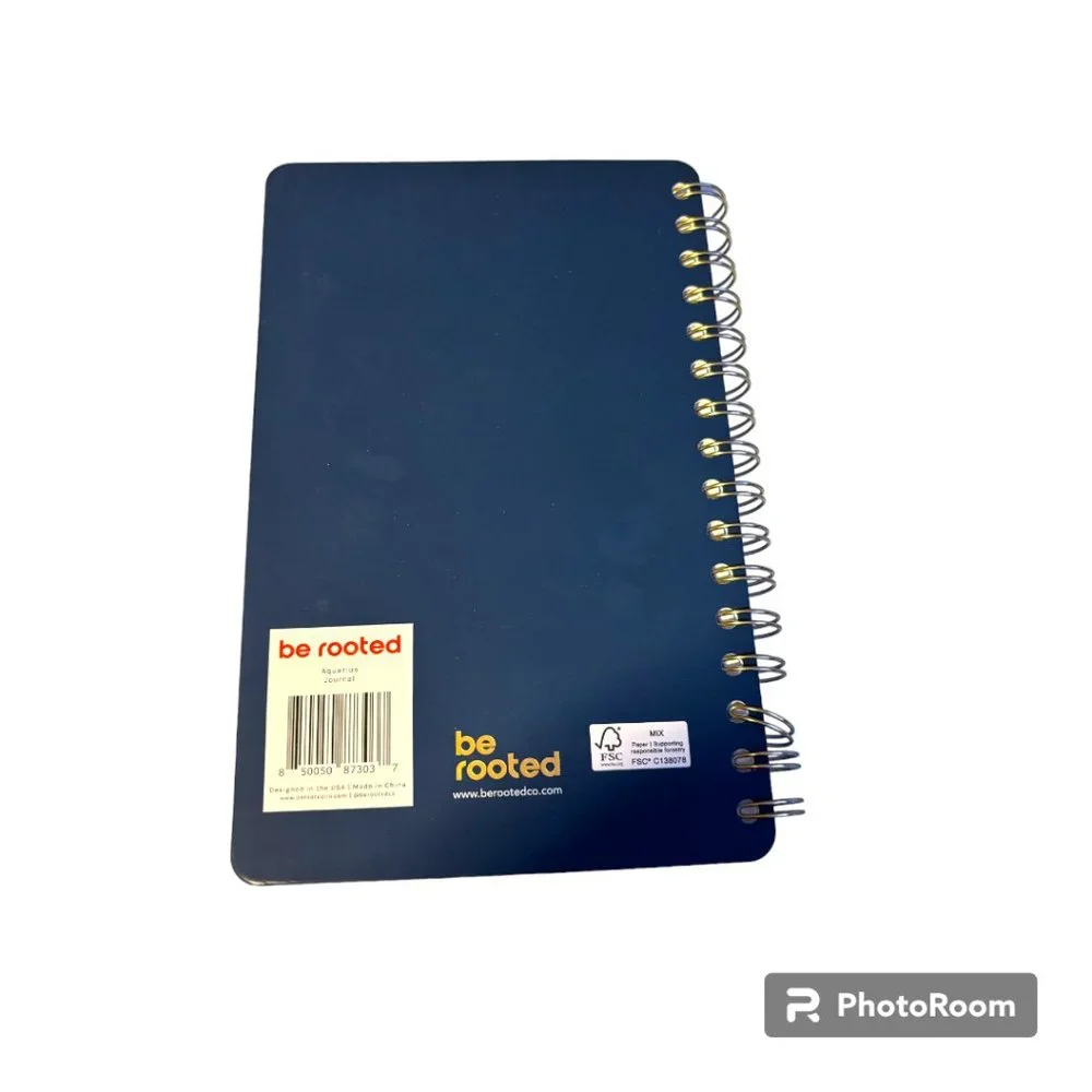 Be Rooted Zodiac GEMINI Spiral Bound‎ College Ruled Hard Cover Journal